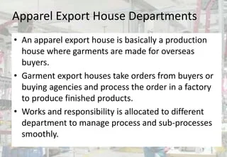 garment export